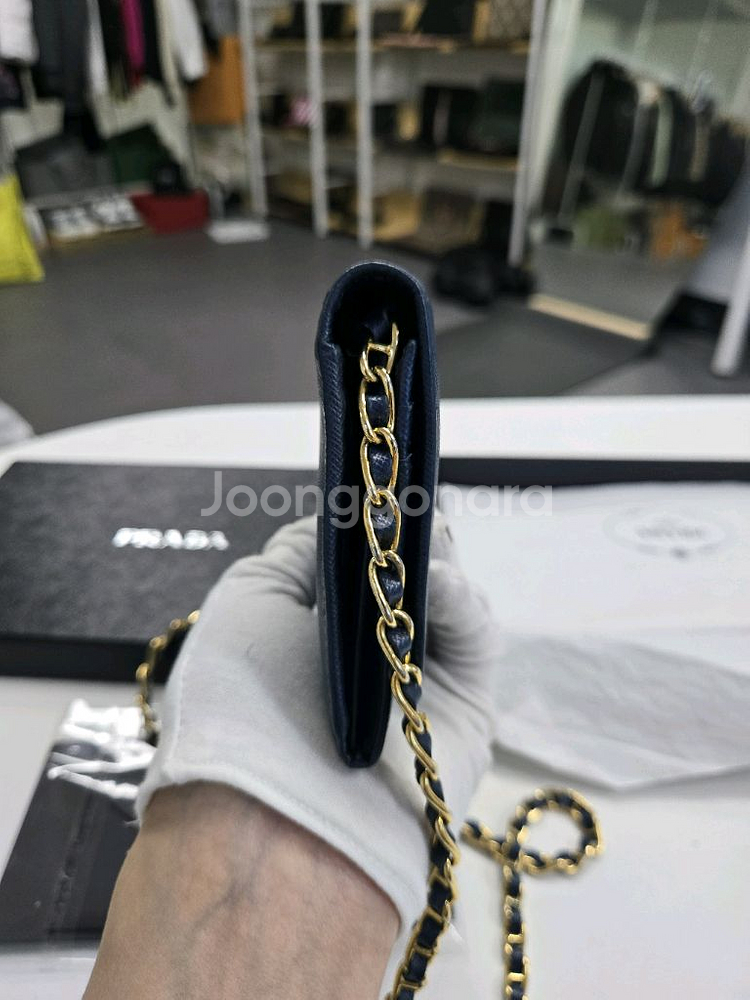 [A급컨디션]프라다 사피아노 미니백--2