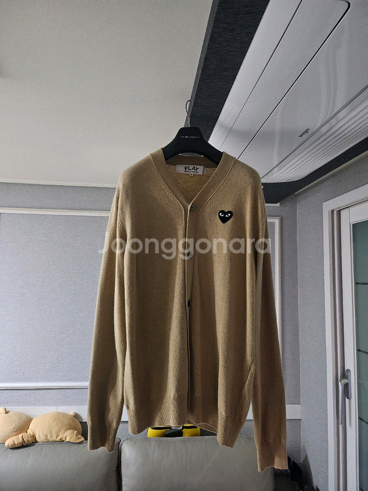[거의 새것] 꼼데가르송 베이지 가디건 xl--0
