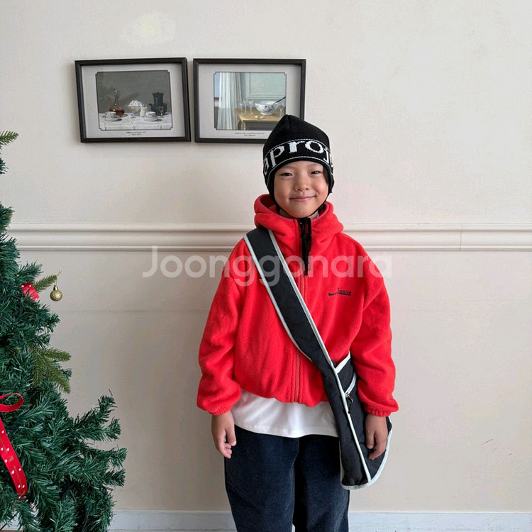 후리스점퍼 레드 JL싸이즈 새상품--4