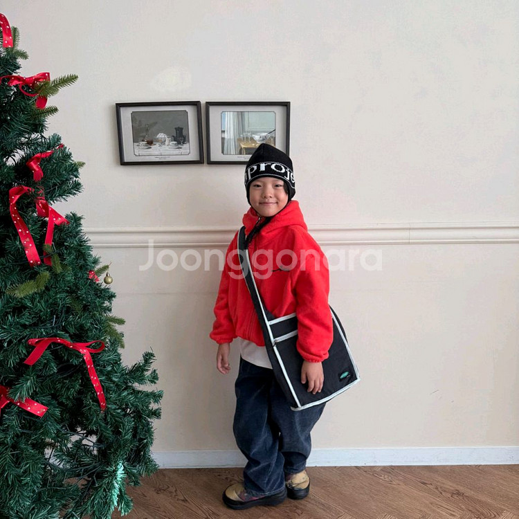 후리스점퍼 레드 JL싸이즈 새상품--5