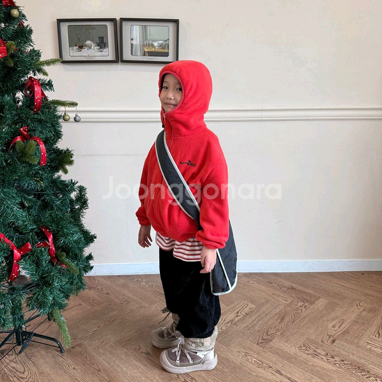 후리스점퍼 레드 JL싸이즈 새상품--6