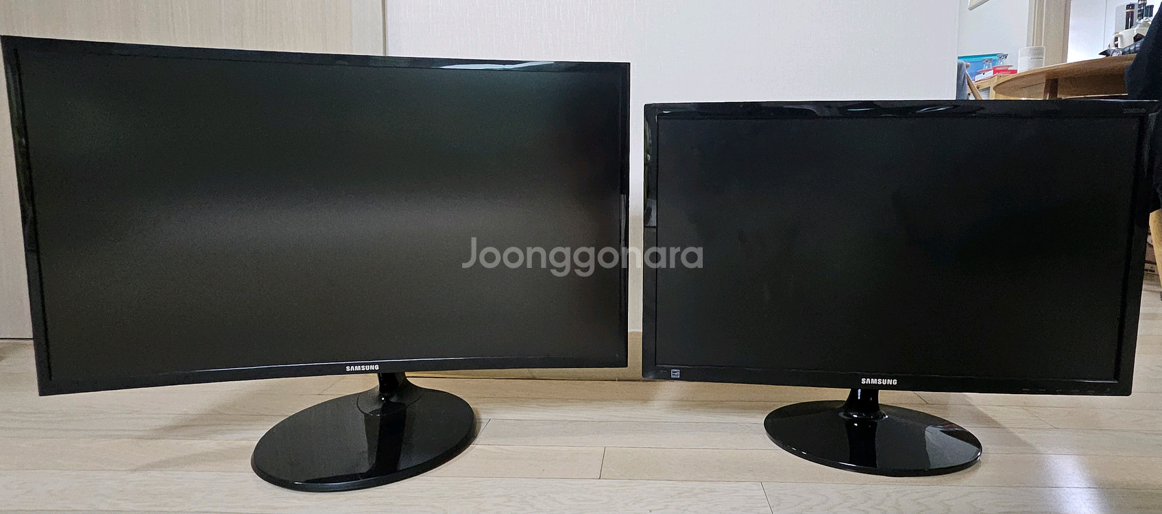 삼성 모니터 2대 (27인치 커브드, 24인치)--0