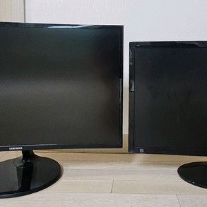 삼성 모니터 2대 (27인치 커브드, 24인치)