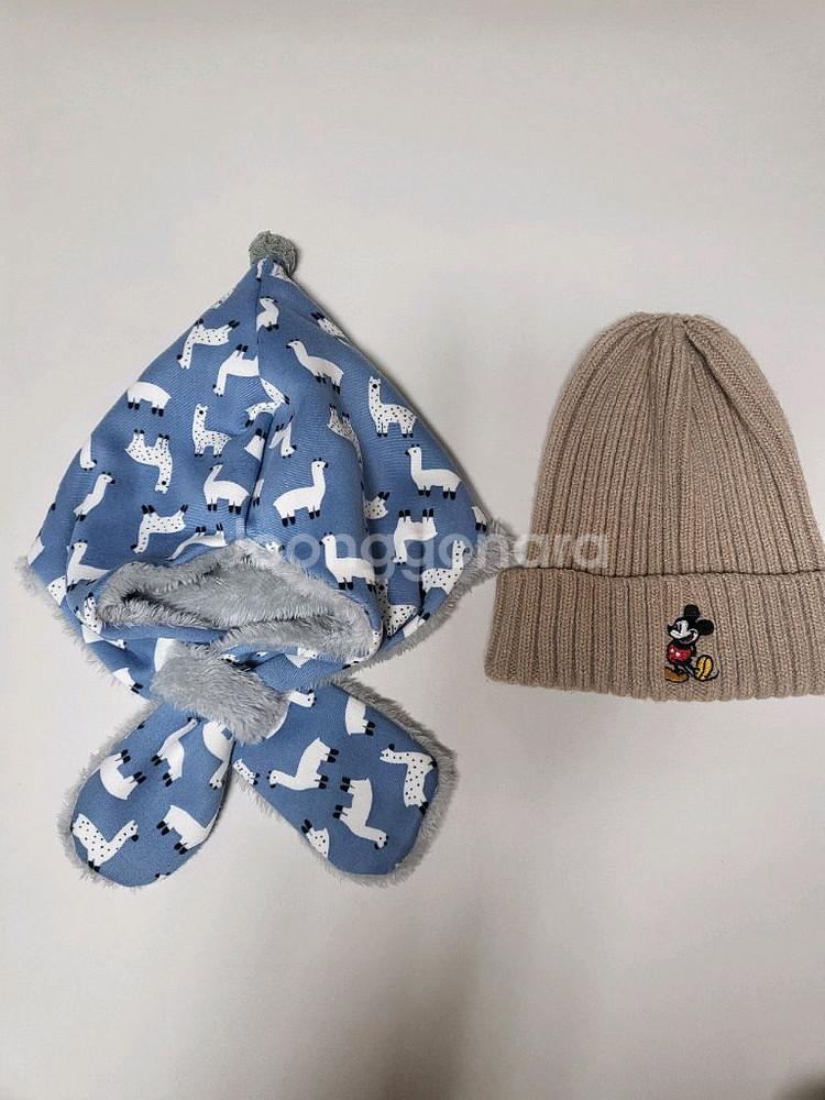 아기 유아 겨울모자 디즈니 미키마우스비니--0