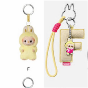 팝마트정품)미니 라부부 F 라부부 이니셜키링 F 세트 팝니다 (정가이하)