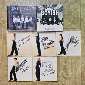 베이비복스 친필 사인엽서 cd