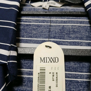 새옷,55사이즈만원)MIXXO 스트라이프 블라우스 S