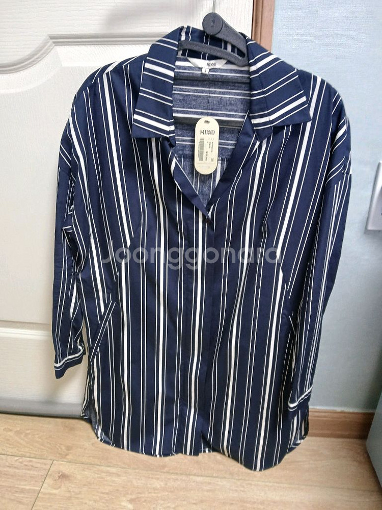 새옷,55사이즈만원)MIXXO 스트라이프 블라우스 S--4