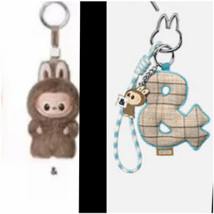 팝마트정품)미니 라부부 & 라부부 이니셜키링 & 세트 팝니다 (정가이하)