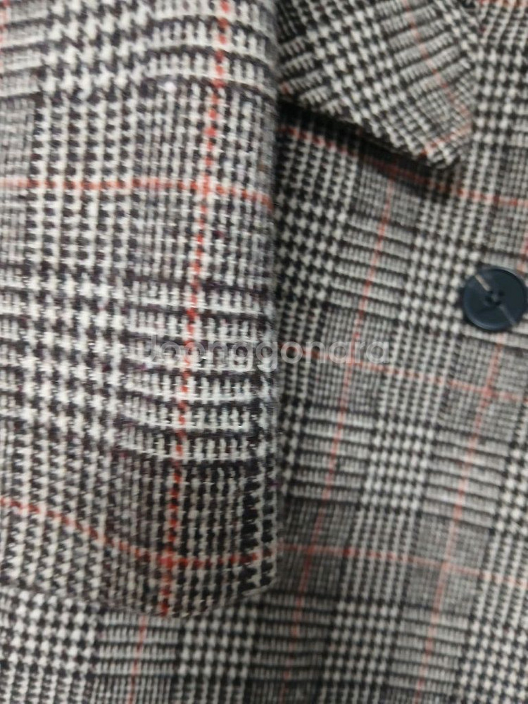 여성 55~66 봄 가을오버사이즈 트렌치 코트 ,체크 반코트,체크 리본 셔츠일괄 이만원--5