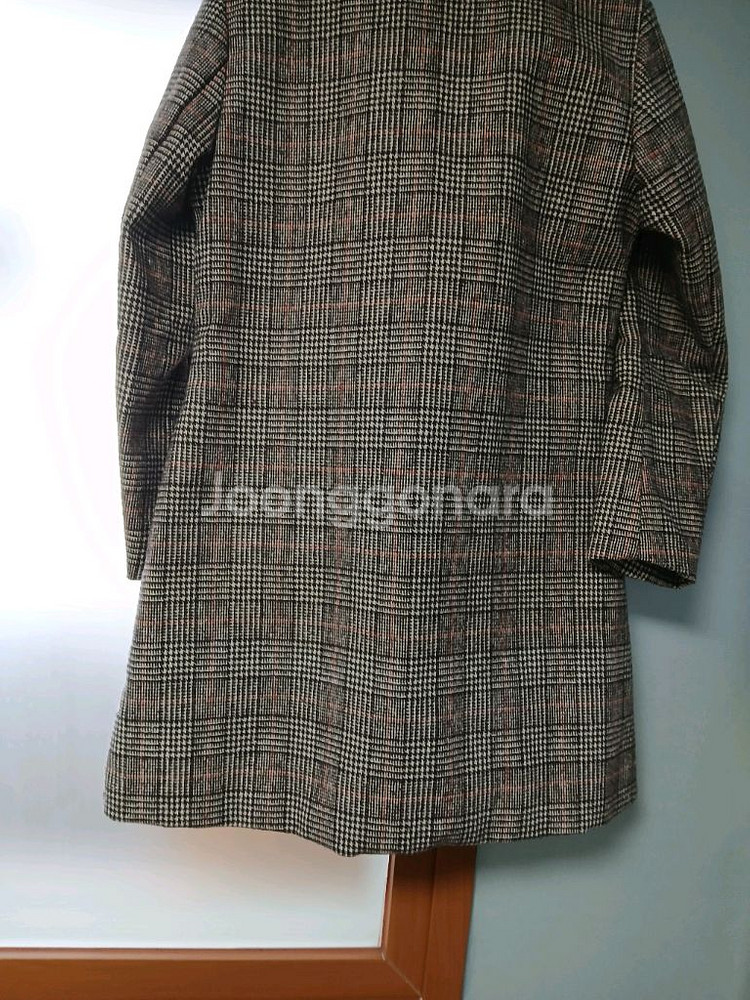 여성 55~66 봄 가을오버사이즈 트렌치 코트 ,체크 반코트,체크 리본 셔츠일괄 이만원--4