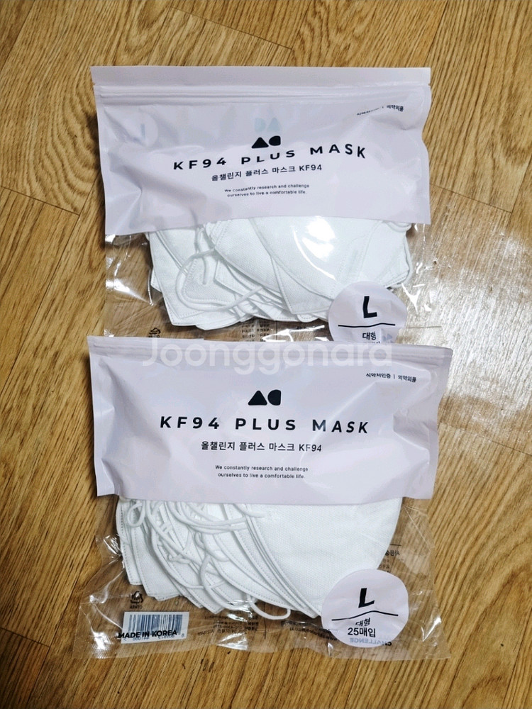 올챌린지 KF94 마스크 대형 47매(드림도 있음)--0