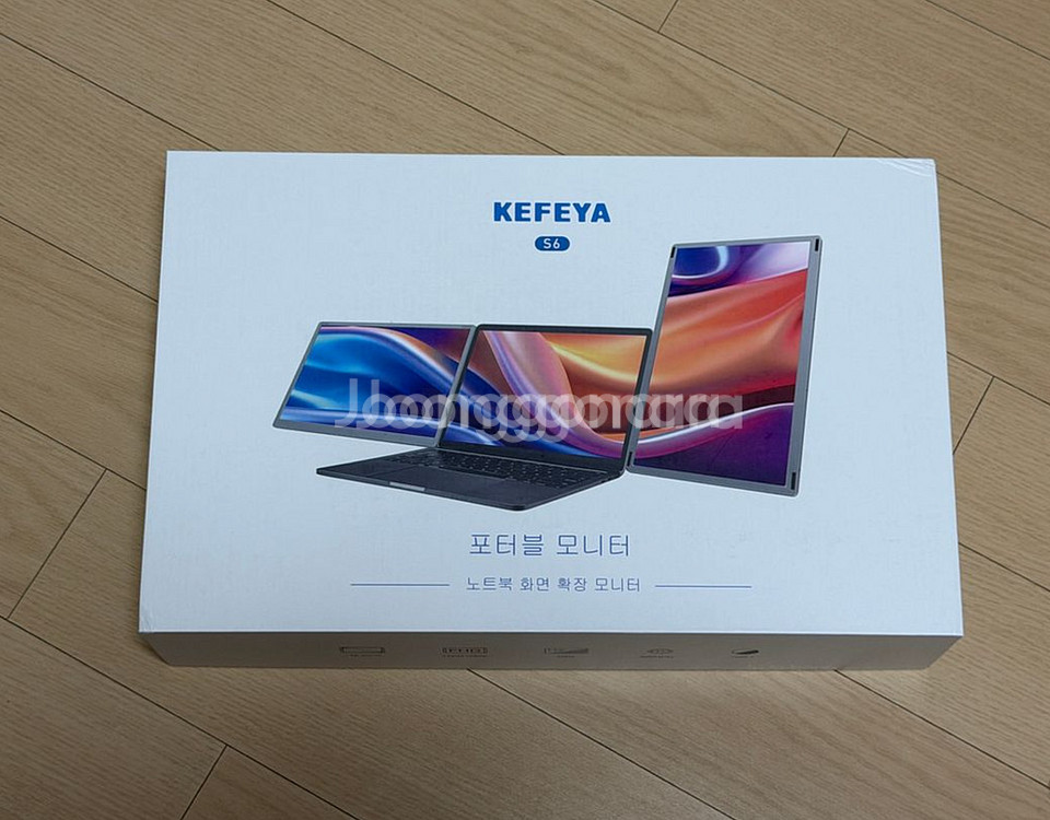 [새상품] 휴대용 포터블모니터 (듀얼모니터) KEFEYA S6 팝니다.--0
