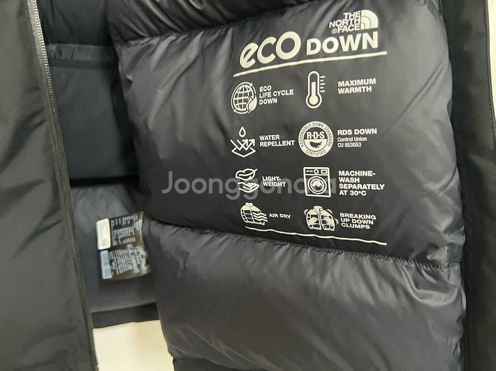 노스페이스 펠릭스 RDS 패딩 블랙 95 M--8