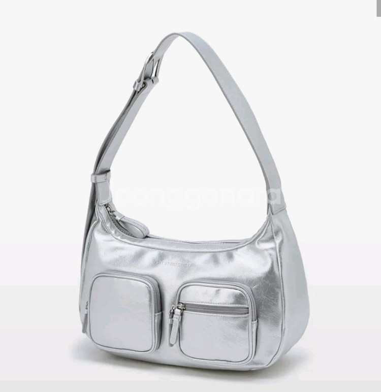 질바이질스튜어트 숄더백 실버--0