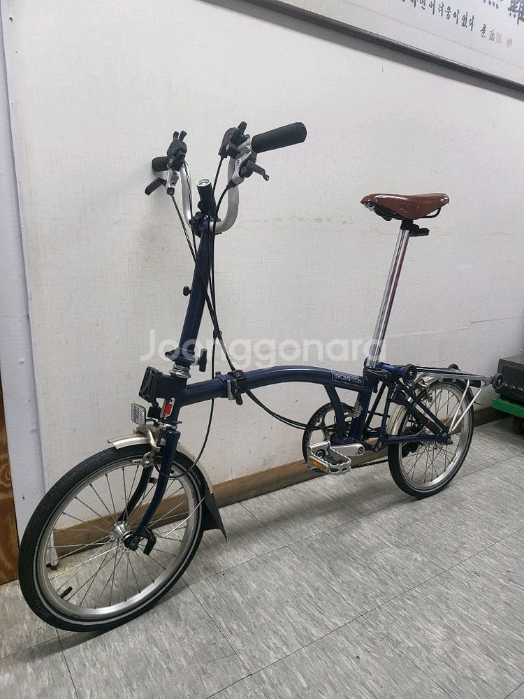 M6R 2018 브롬톤 자전거 (파란색)--1