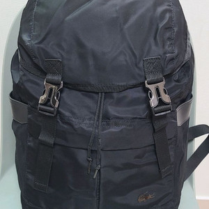 라코스테 백팩 탑오픈 여행 배낭 블랙