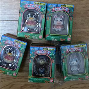 [미개봉] 동물의 숲 토모다치돌 피규어 (오로라/뽀야미/사이다/로보)