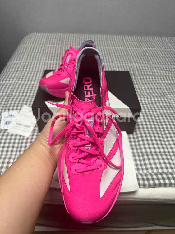 270 아디다스 아디제로 아디오스 프로 4 쇼크 핑크 제로 메탈릭--3