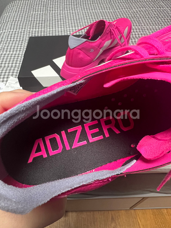 270 아디다스 아디제로 아디오스 프로 4 쇼크 핑크 제로 메탈릭--9