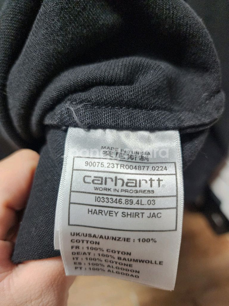[XL] 칼하트 WIP 하비 셔츠 자켓 블랙 유즈드--3