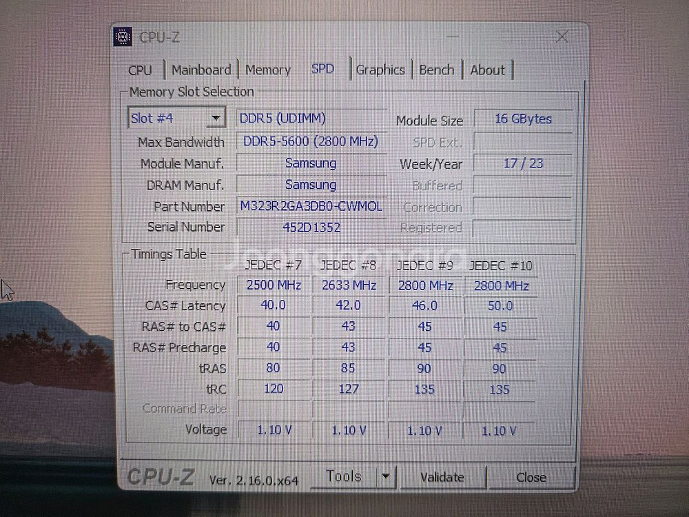 삼성 램 DDR5 5600 16GB--2