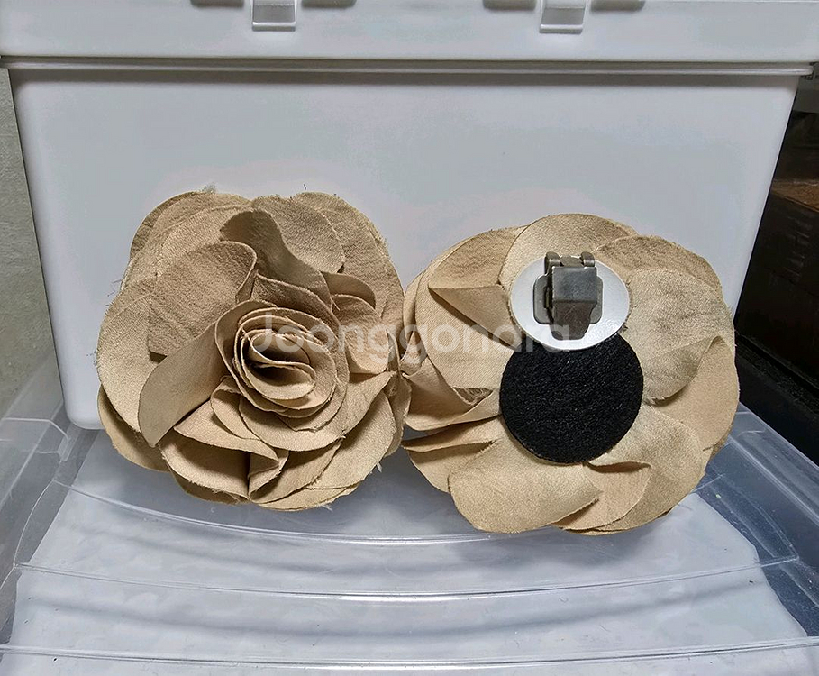 (새상품)신발 부착식 꽃 코사지(1쌍)--0