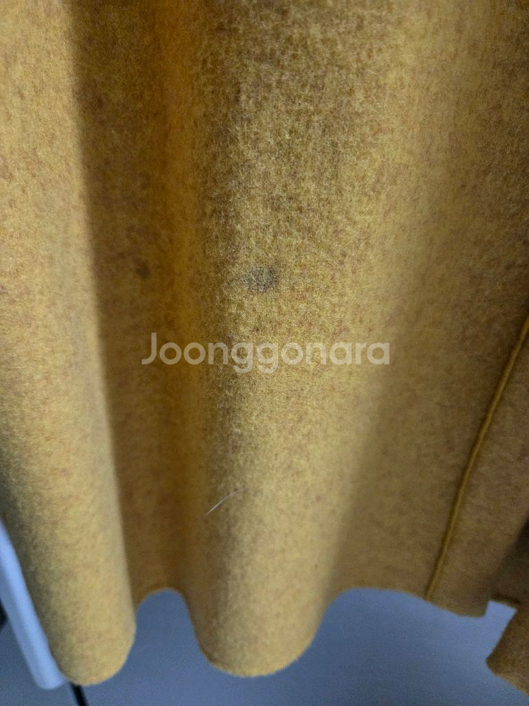 베네통 밍크넥 캐시미어 코트--5