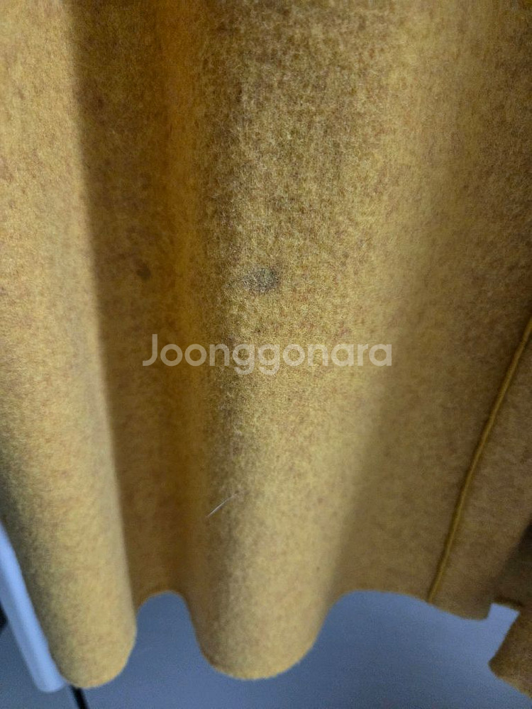 베네통 밍크넥 캐시미어 코트--9