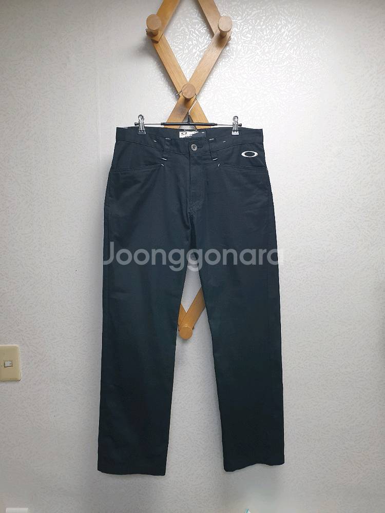 [남34] 오클리 블랙 남성 스판 바지--0
