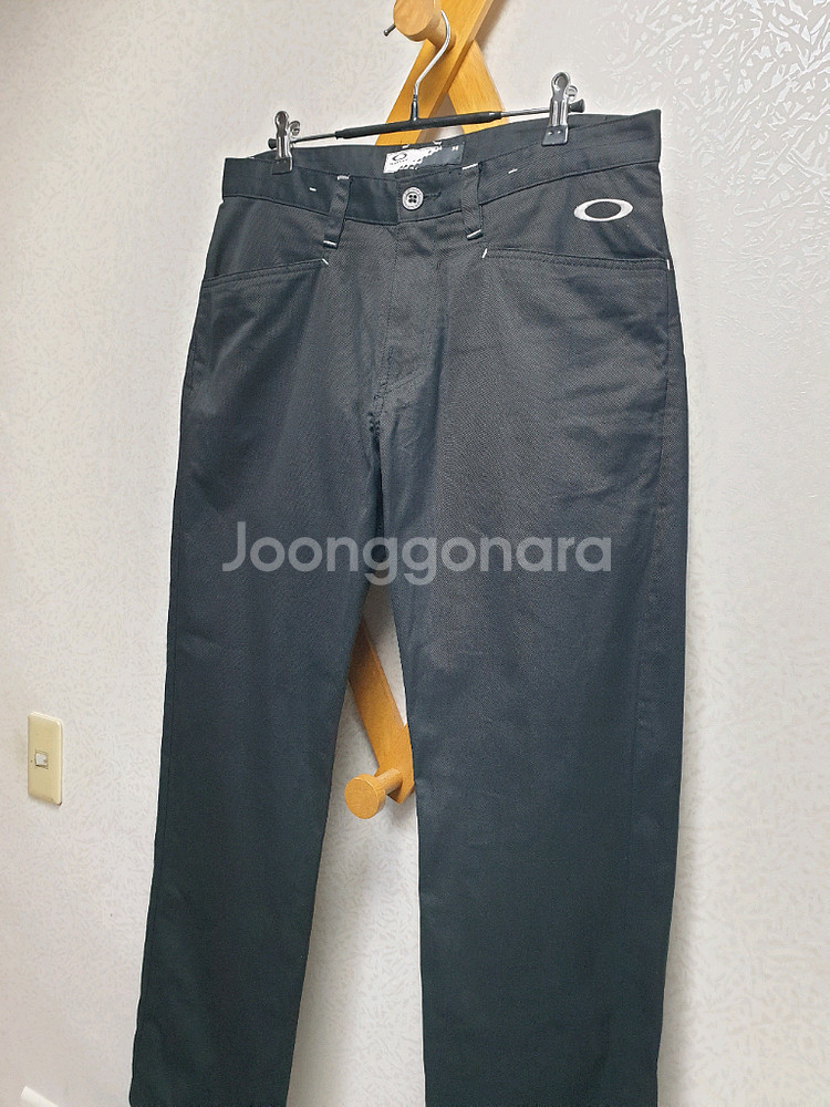 [남34] 오클리 블랙 남성 스판 바지--1
