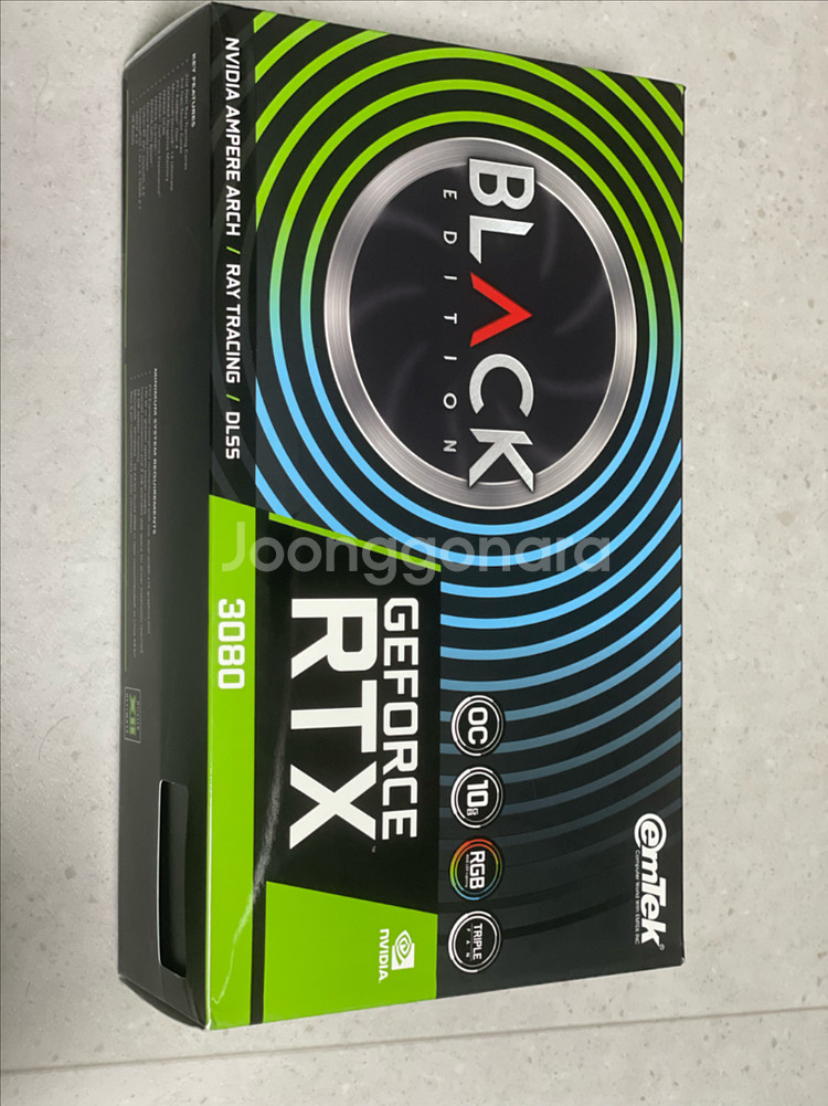 당일 직거래 네고 RTX 3080 이엠택 그래픽카드--0
