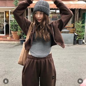 더바넷 코튼 바지 후디 세트