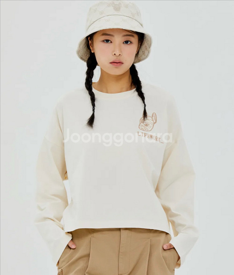 [새상품] 라이프워크 여성 라독페이스 긴팔 숏 티셔츠--0