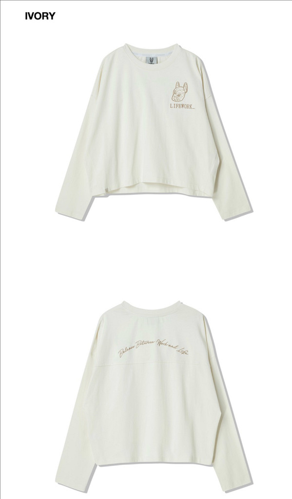 [새상품] 라이프워크 여성 라독페이스 긴팔 숏 티셔츠--2