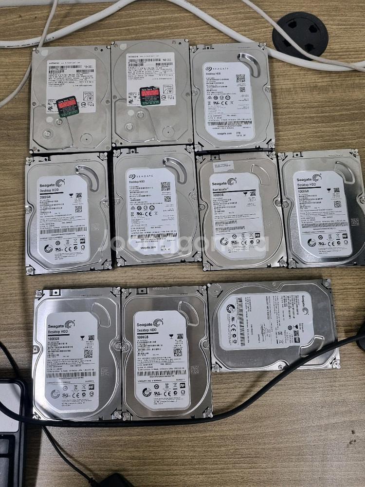 시게이트 2T 3개/히타치 2T 2개/1테라4--0