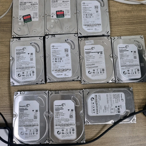 시게이트 2T 3개/히타치 2T 2개/1테라4