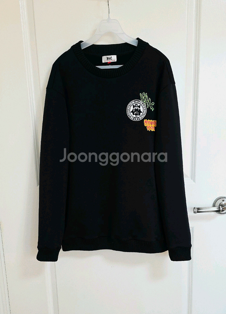 왁 WAAC 기모 몬스터 맨투맨 티셔츠--10