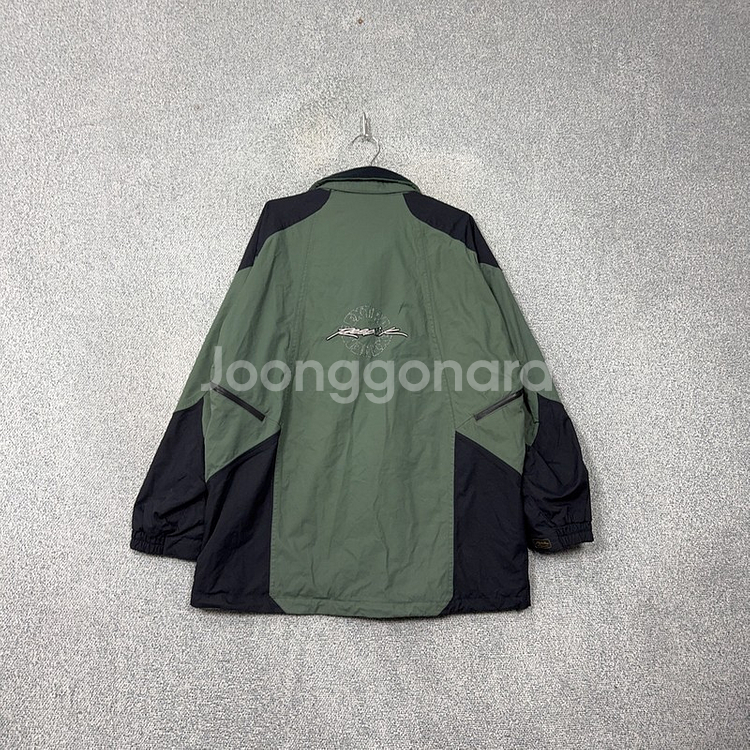 리복 카키 고프코어 빈티지 기능성 바람막이 윈드자켓 100--1