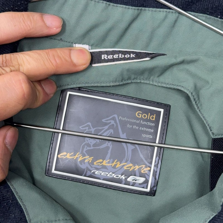 리복 카키 고프코어 빈티지 기능성 바람막이 윈드자켓 100--3