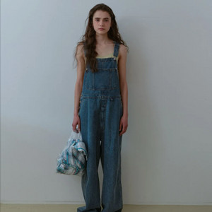 노컨텐츠 데님 서스펜더스 팬츠 오버롤