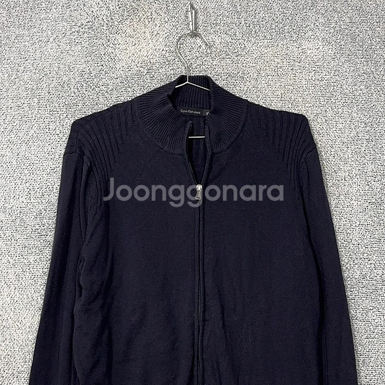 캘빈클라인 네이비 캐주얼 코튼 니트 집업 XL--2