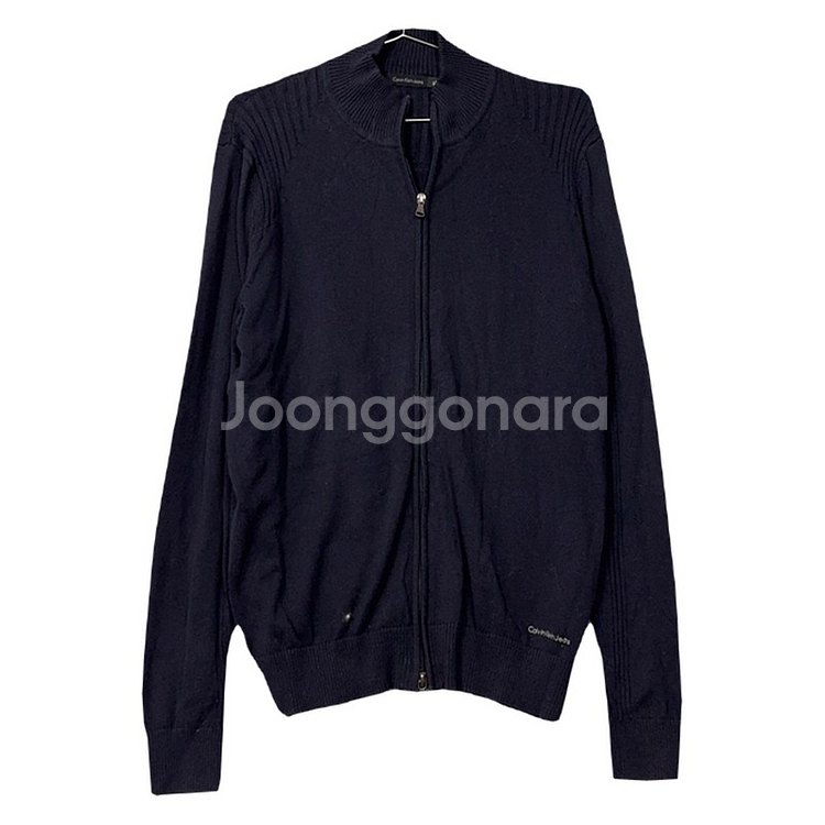 캘빈클라인 네이비 캐주얼 코튼 니트 집업 XL--0