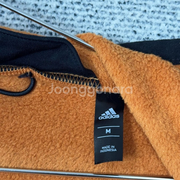 아디다스 오렌지 캐주얼 플리스 후리스 후드집업 M--2