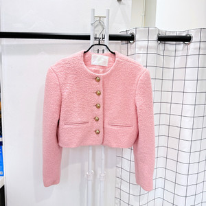 줄로그 울 트위드 크롭자켓