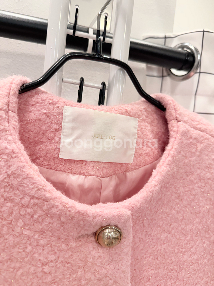 줄로그 울 트위드 크롭자켓--3