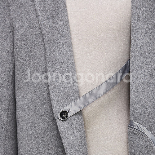 (새상품)티아이포맨 그레이 울캐시미어 코트 105--4