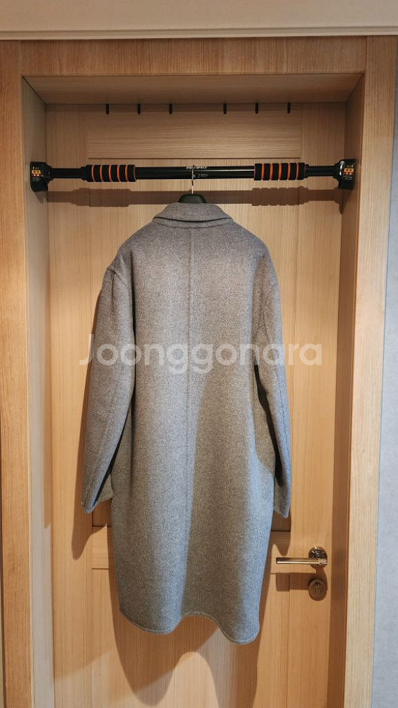 (새상품)티아이포맨 그레이 울캐시미어 코트 105--7