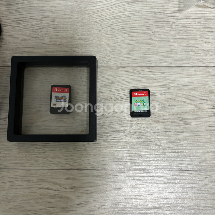 닌텐도 스위치 OLED 동물의숲 에디션 프로콘2개, 칩 2개 일괄 상자 다 있음--2