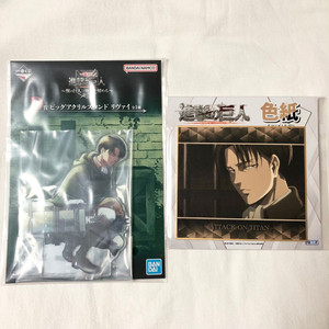 진격의거인 쿠지 d상 리바이 아크릴스탠드, 점프샵한정 색지 미개봉 제일복권 이미지